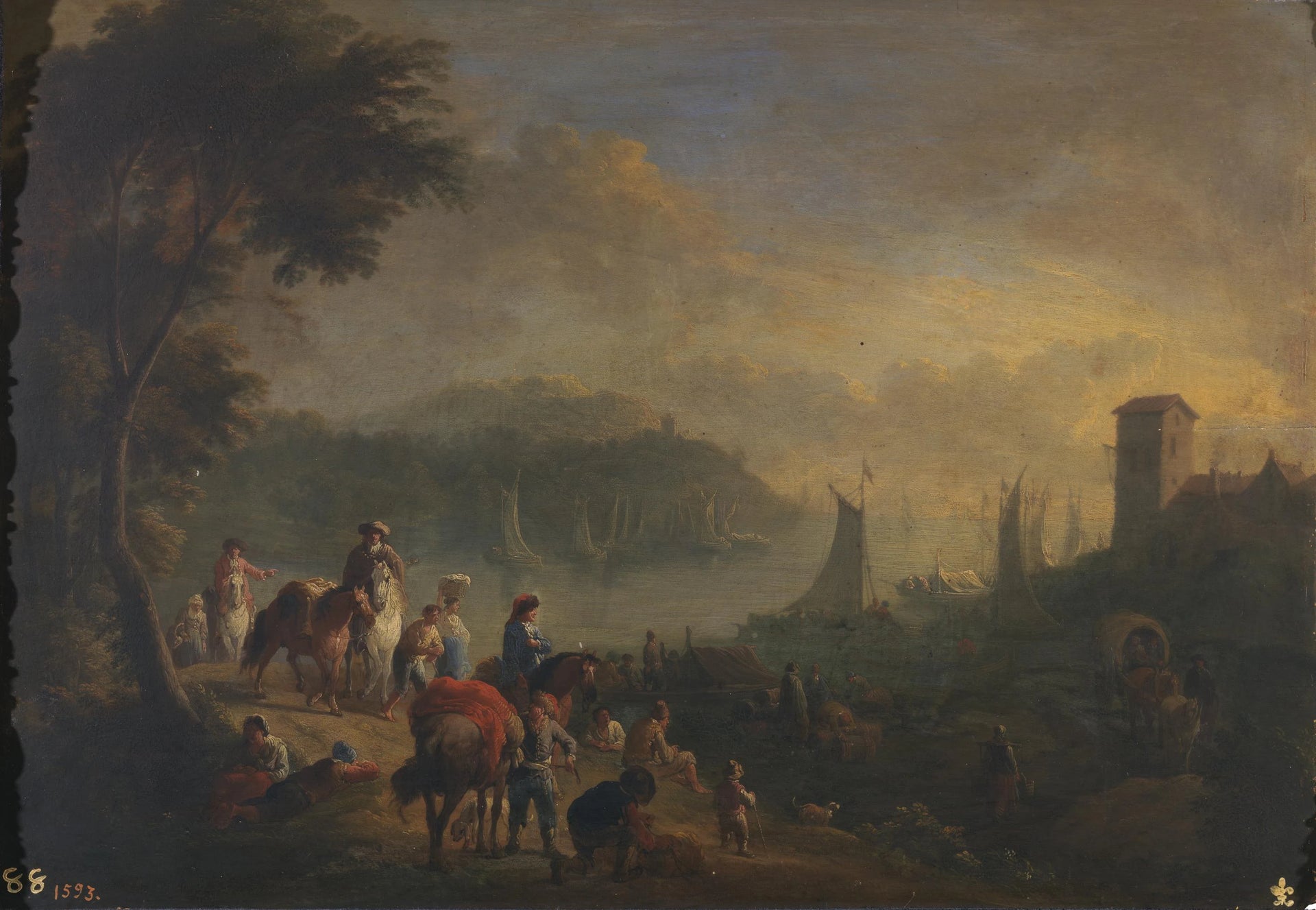 Un port - Adriaen Frans Boudewyns