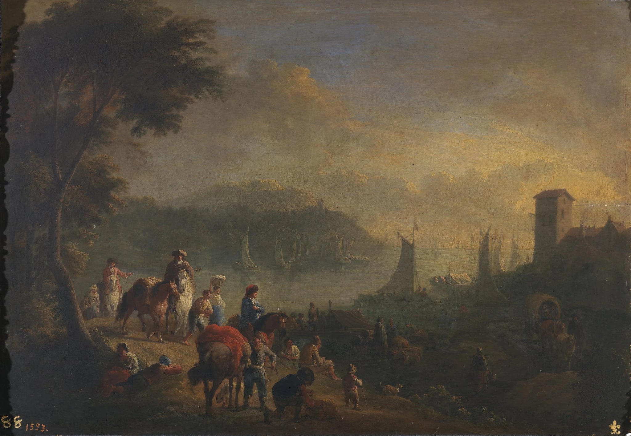 Un port - Adriaen Frans Boudewyns