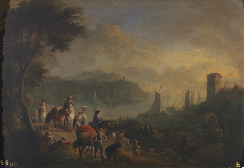 Un port - Adriaen Frans Boudewyns