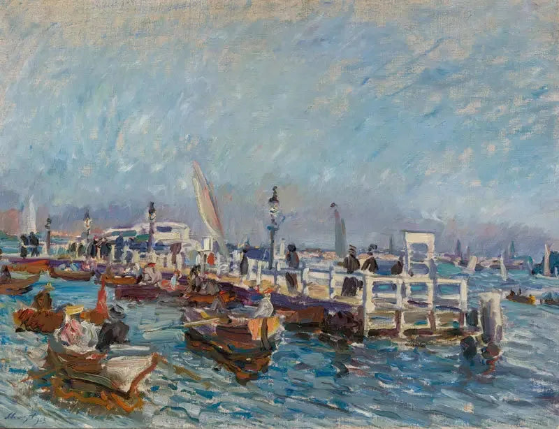 Port (Bridge) - Max Slevogt image 1 reproduction de peinture à l’huile