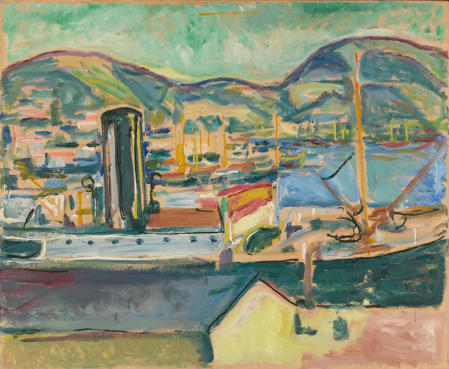 port de Bergen - Edvard Munch
