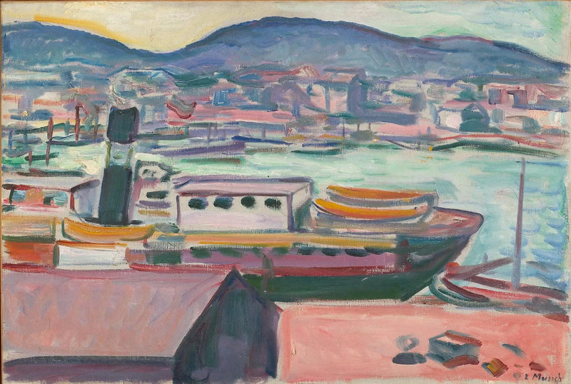 port de Bergen - Edvard Munch