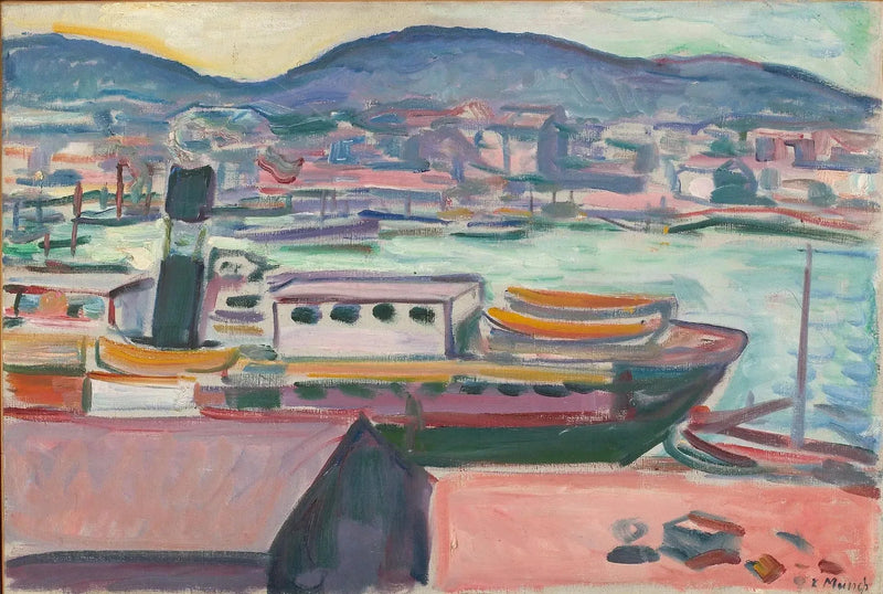 port de Bergen - Edvard Munch