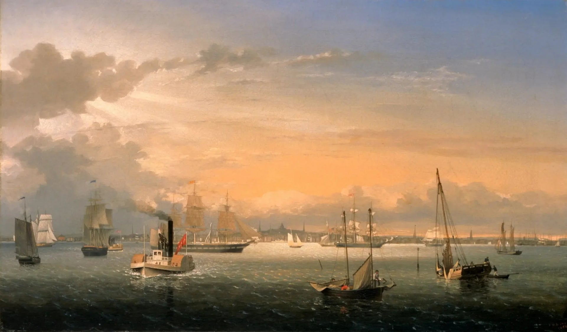 Port de Boston - Fitz Henry Lane image 1 tableau peint à l’huile sur toile