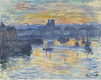 Port de Dieppe, le soir - Claude Monet