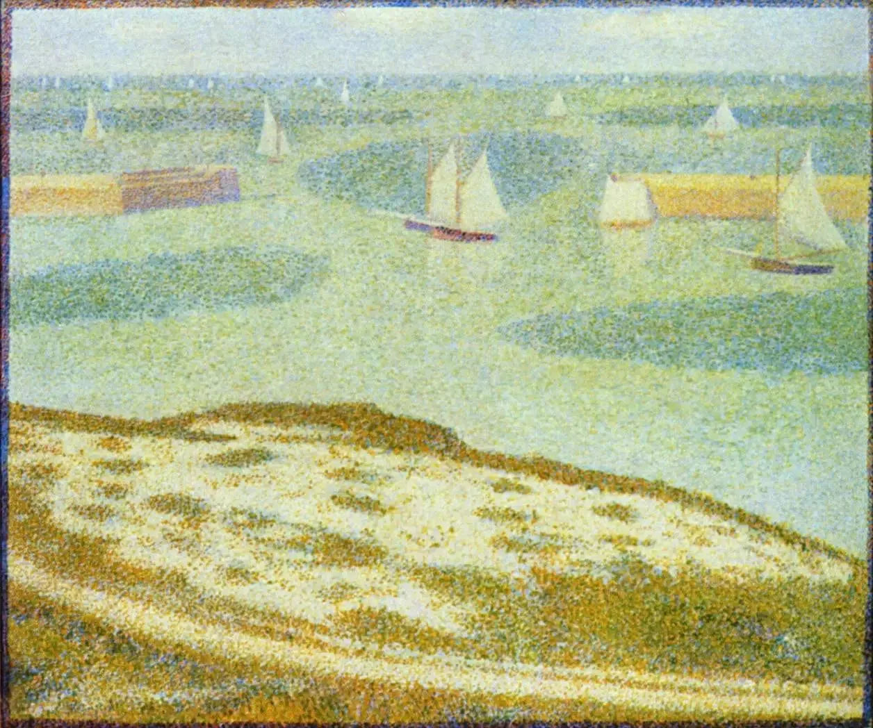Port-en-Bessin, Entrée du port - Georges Seurat image 1 reproduction réalisée par Alpha Reproduction