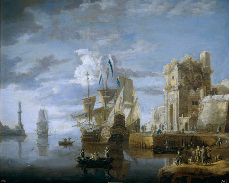 Port en bord de mer - Jan Peeters