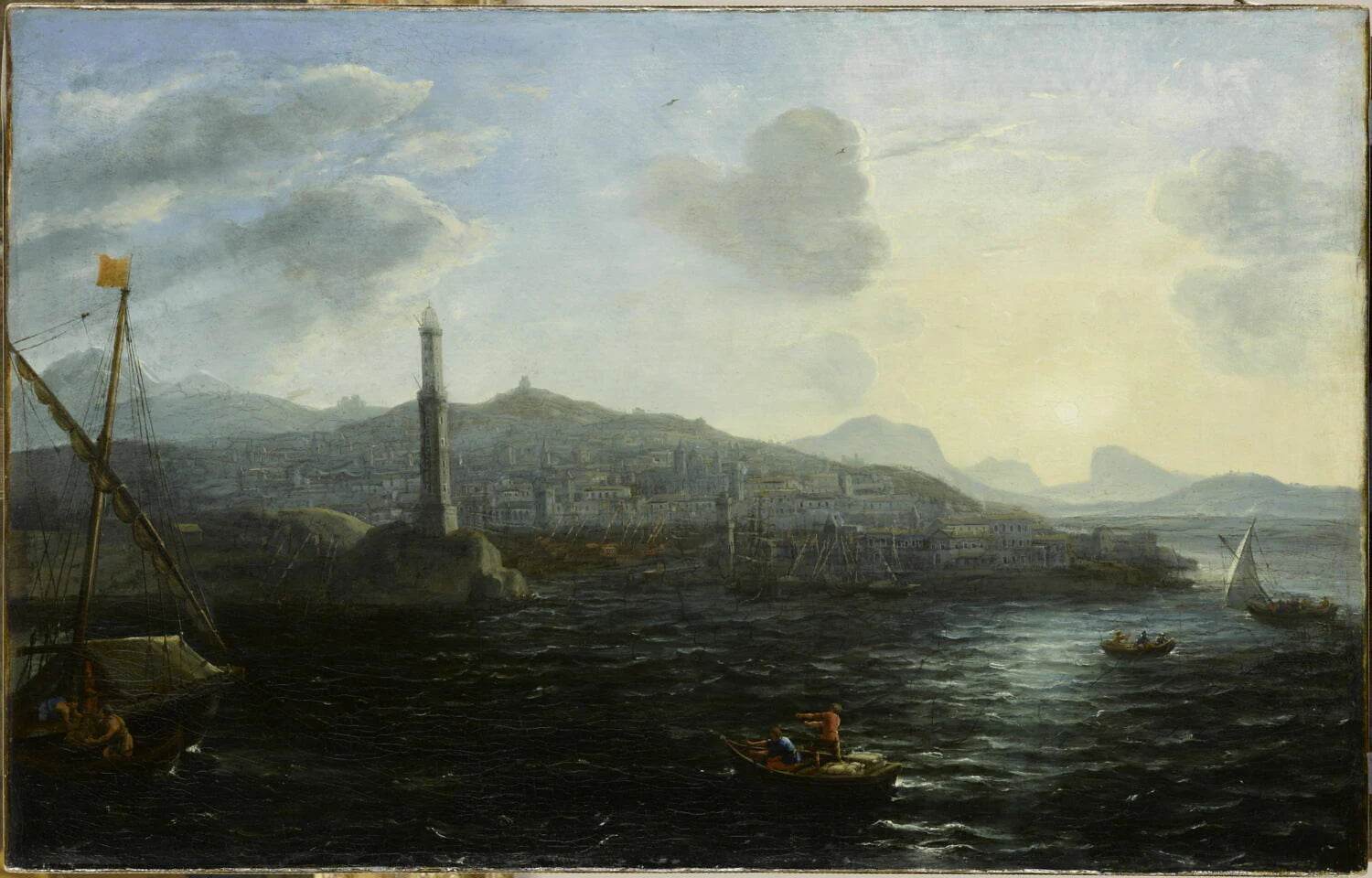 Le Port de Gênes, vu de la mer - Claude Gellée