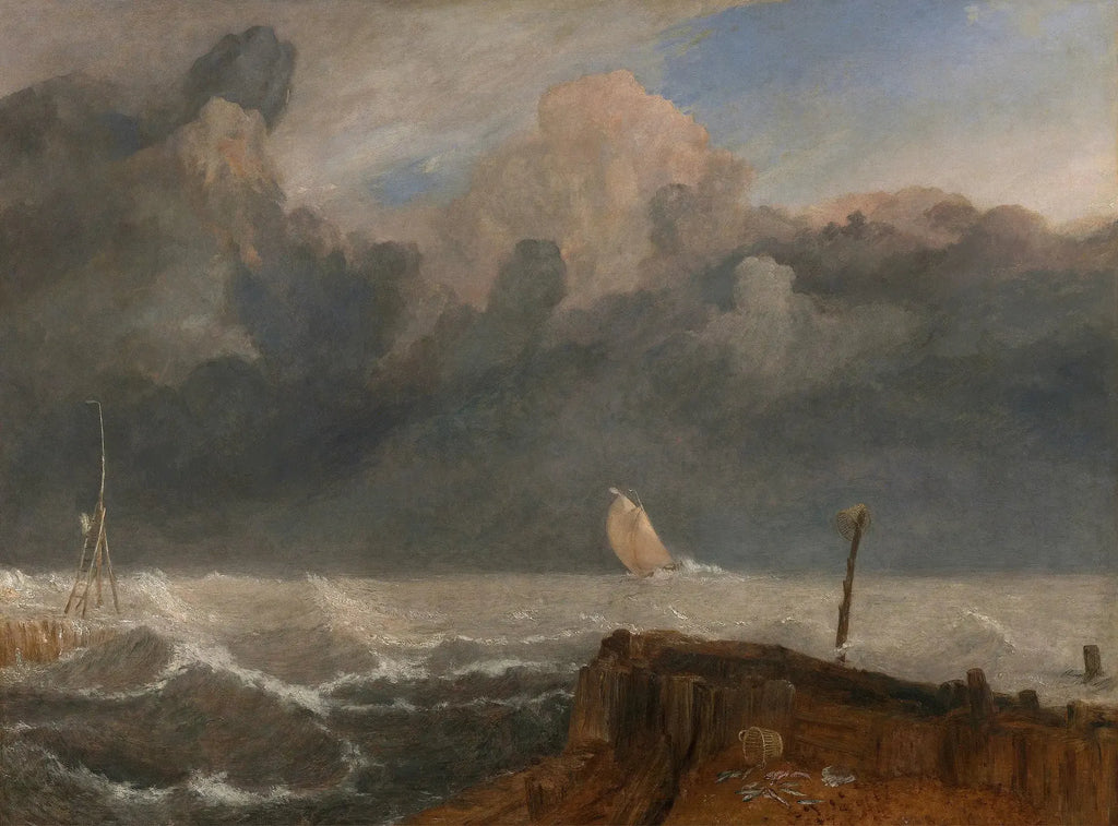 Port Ruysdael - J. M. W. Turner image 1 copie de tableau peinte à la main