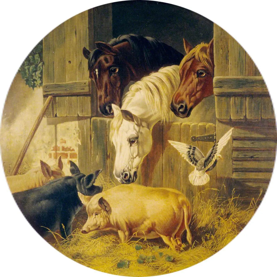 Porte d'écurie - John Frederick Herring, Sr.