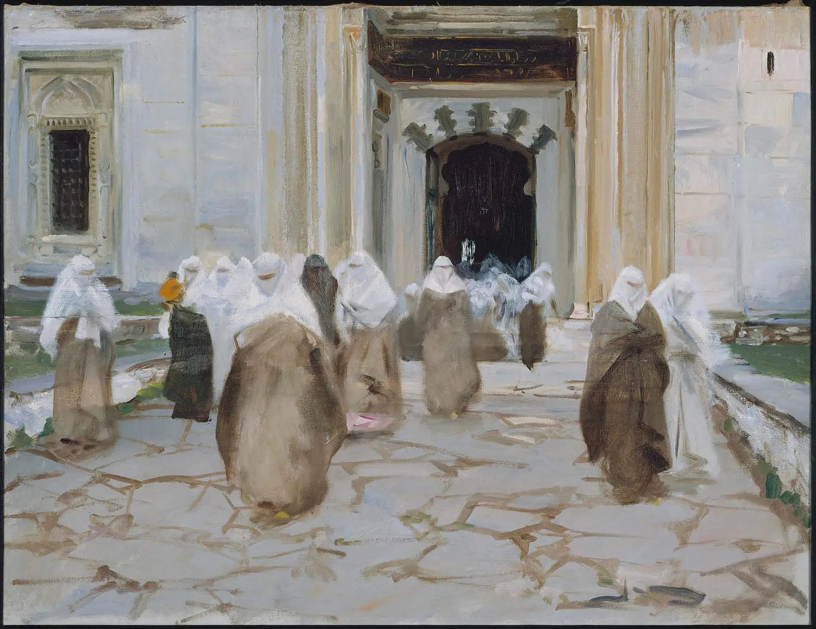 Porte d'une mosquée - John Singer Sargent image 1 reproduction de peinture à l’huile