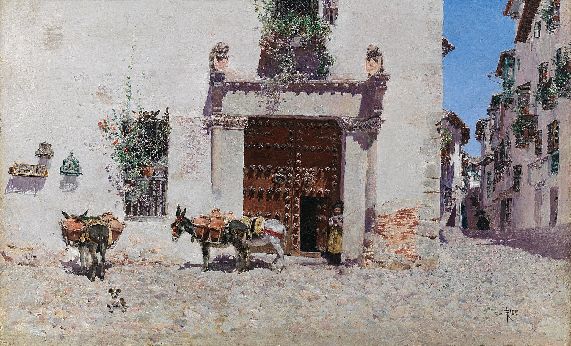 Porte d'une maison à Tolède - Martín Rico