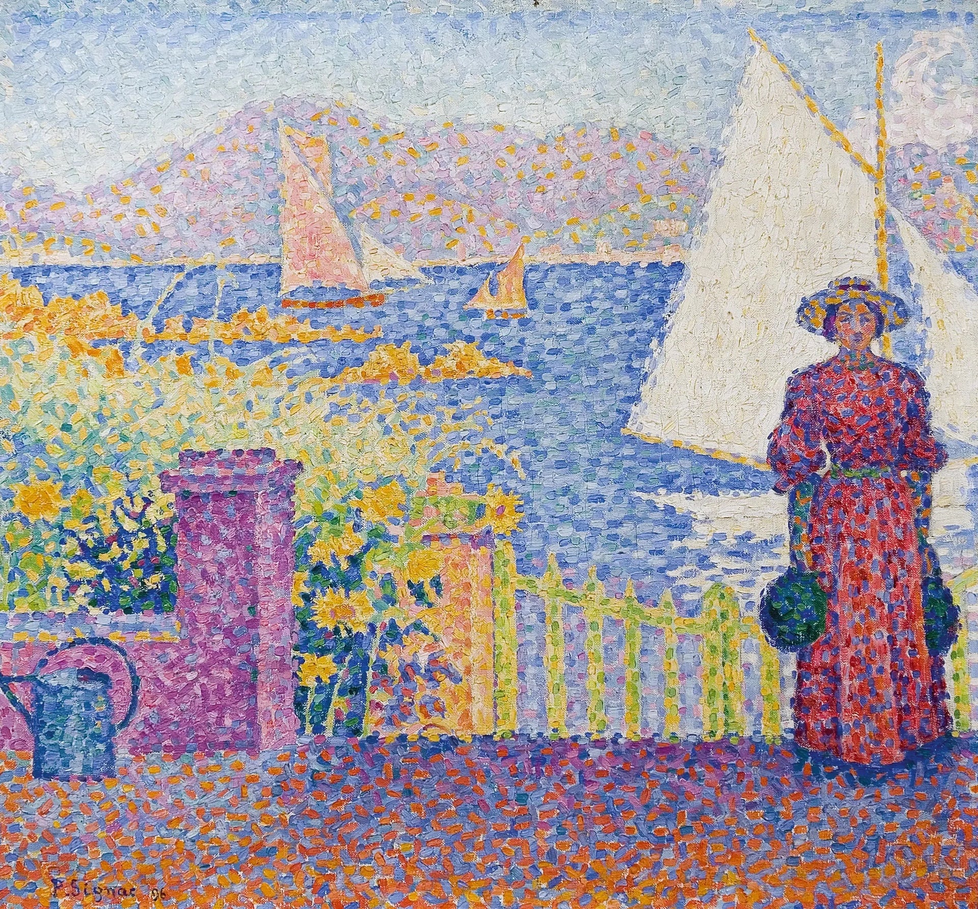 Porte, Saint-Tropez - Paul Signac image 1 copie de tableau peinte à la main