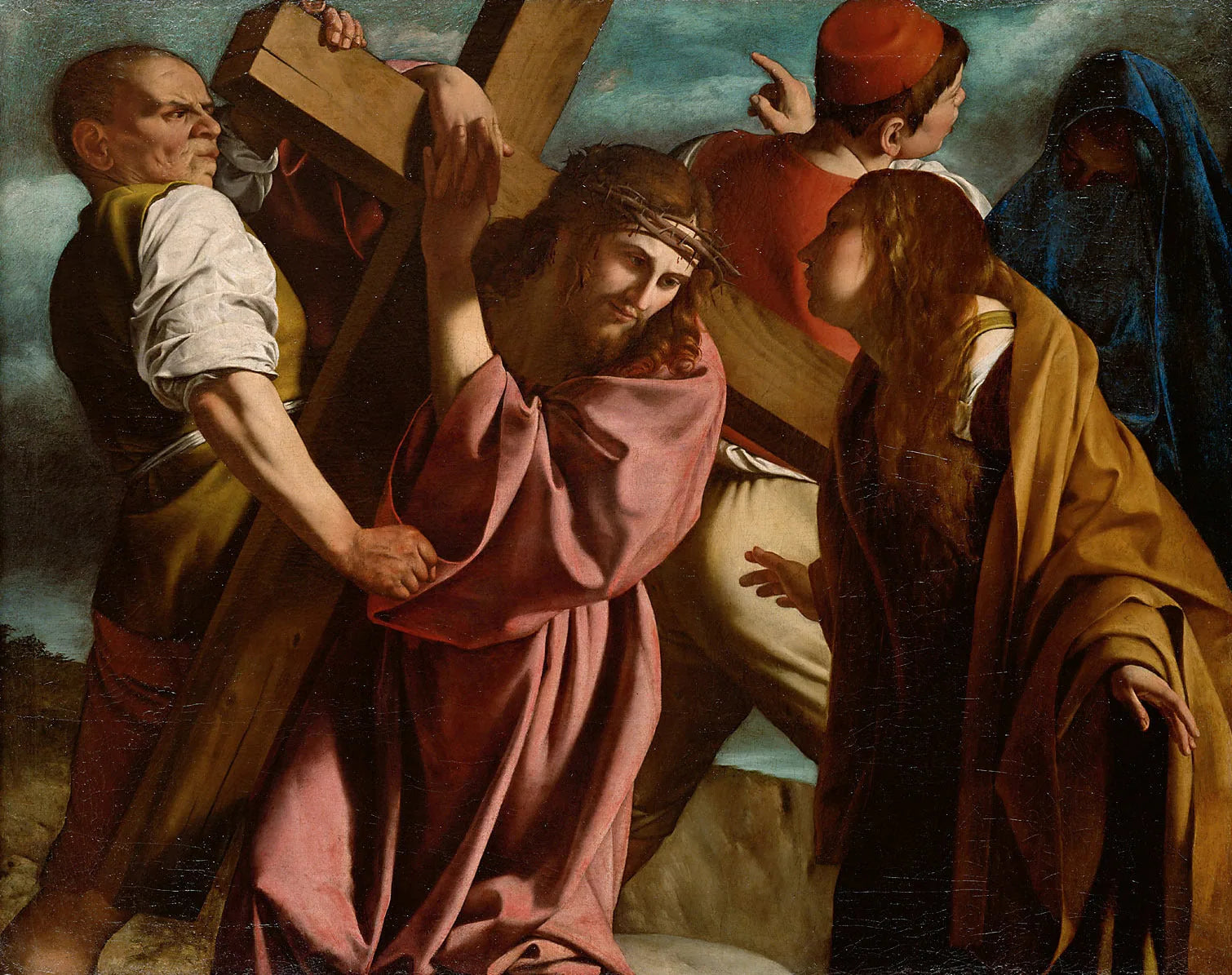 Porter la croix - Orazio Gentileschi image 1 reproduction artisanale de tableau