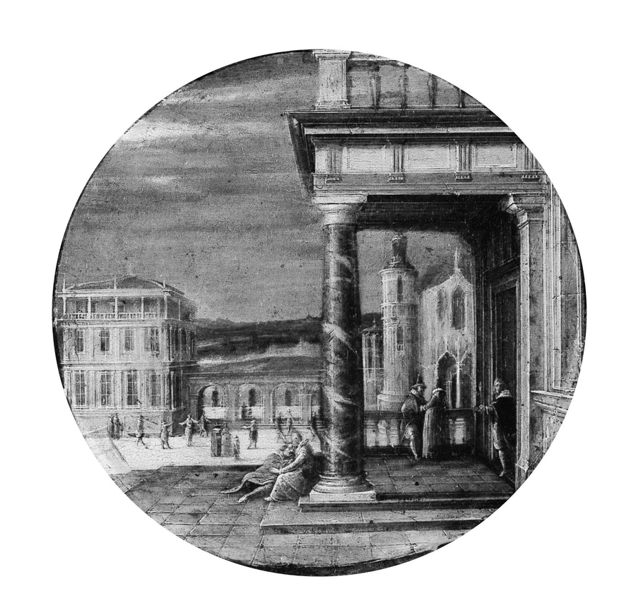 Un portique Renaissance aux figures élégantes - Hendrick van Steenwijck II