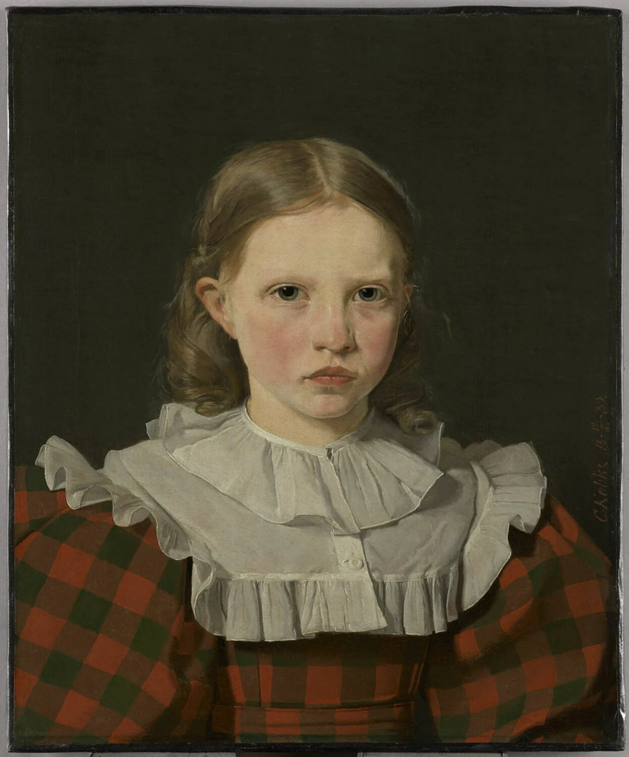 Portrait d'Adolphine Købke (1820-1880), sœur de l'artiste - Christen Schjellerup Købke