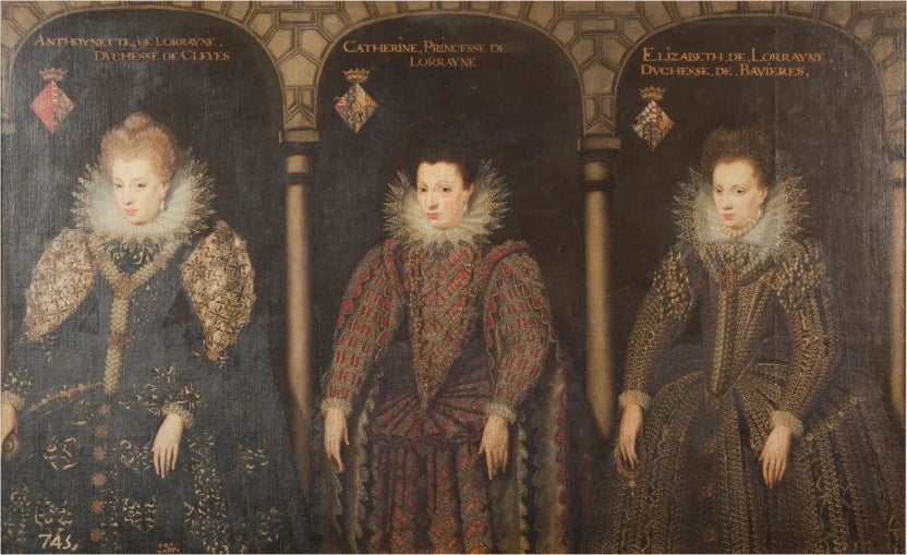 Portrait d’Antoinette, Catherine et Élisabeth de Lorraine - Jean de Wayembourg