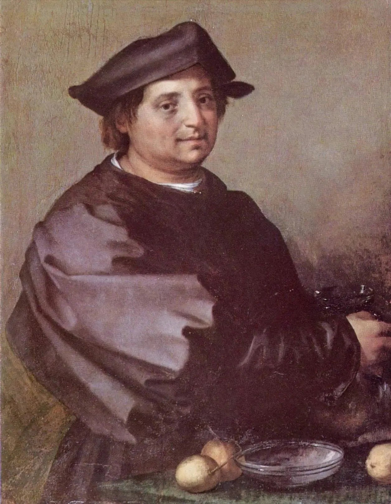 Portrait Beccuccio Bicchieraio - Andrea del Sarto image 1 reproduction artisanale de tableau