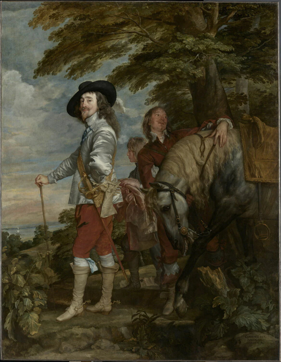 Portrait de Charles Ier, roi d'Angleterre (1600-1649), à la chasse - Antoon van Dyck