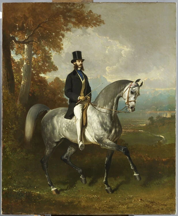 Portrait du comte Jules Alfred de Montgomery (1825-1891) - Alfred De Dreux