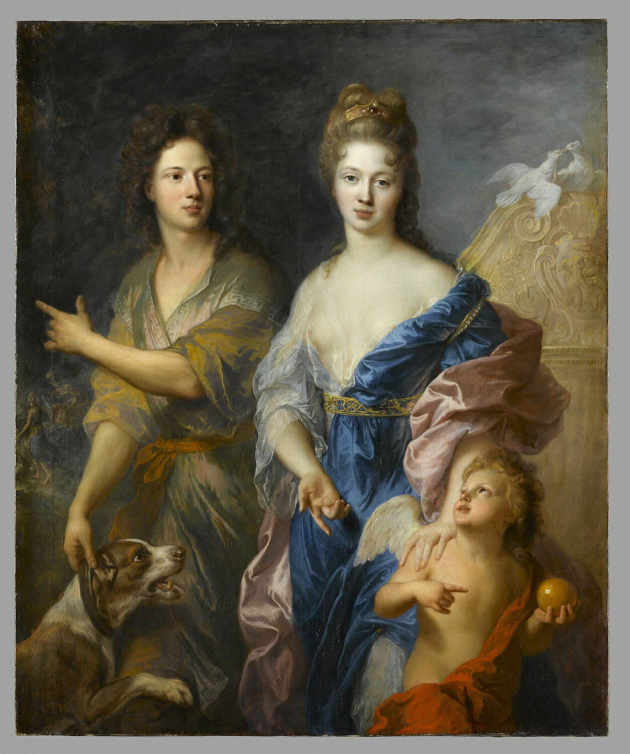 Portrait d'un couple en Vénus et Pâris - François de Troy