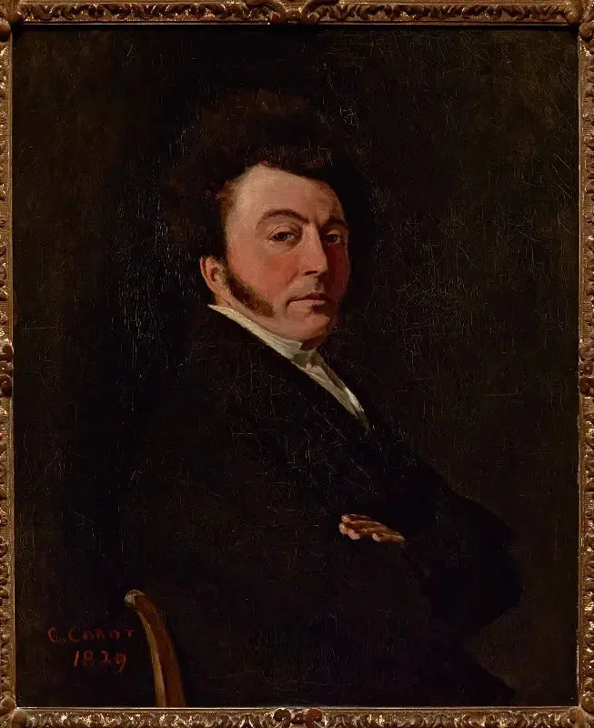 Portrait d'Abel Osmond - Jean-Baptiste Camille Corot image 1 reproduction artisanale de tableau