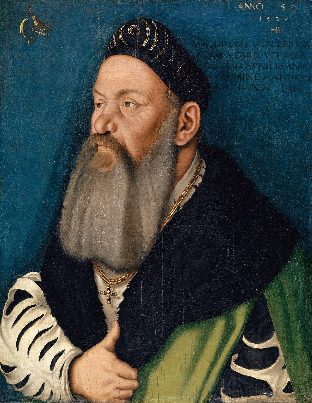 Portrait d'Adelberg III. de Bärenfels - Hans Baldung Grien image 1 tableau peint à l’huile sur toile