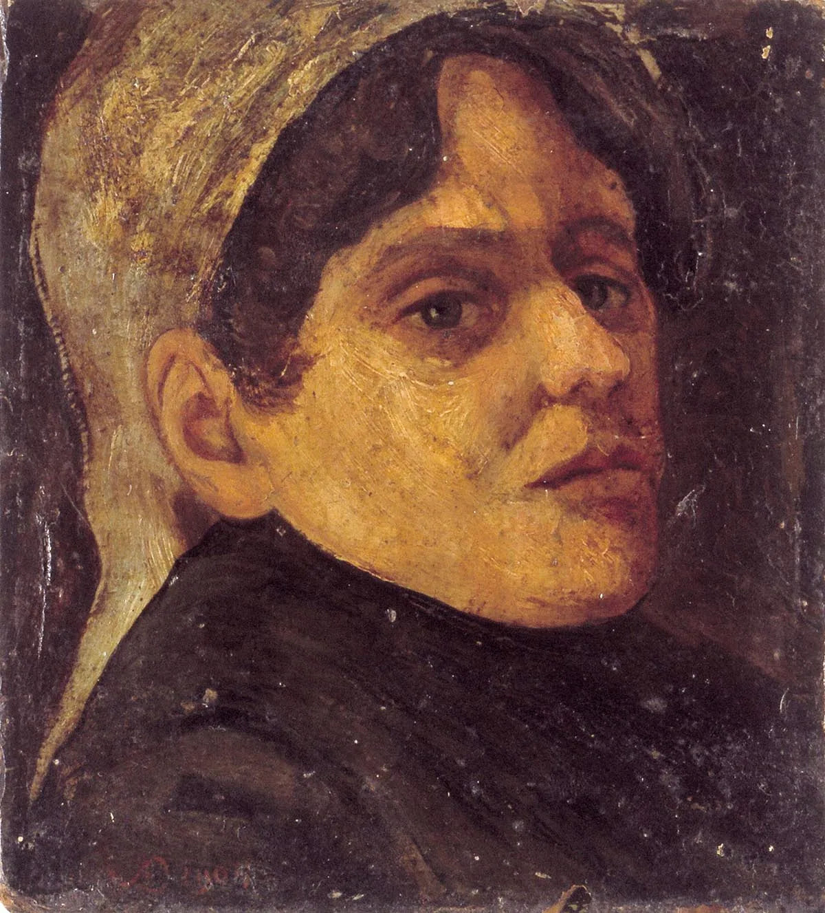 Portrait d'Agnita Feis - Theo van Doesburg image 1 reproduction d’œuvre d’art à l’huile
