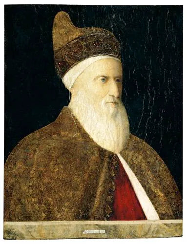 Portrait d'Agostino Barbarigo (vers 1420-1501) - Gentile Bellini image 1 copie de tableau peinte à la main