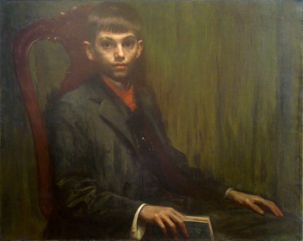 Portrait d'Alberto - Eliseu Visconti image 1 reproduction de peinture à l’huile