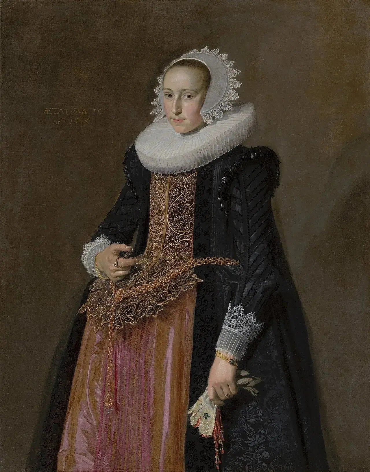 Portrait d'Aletta Hanemans (1606-1653) - Frans Hals image 1 tableau peint à l’huile sur toile
