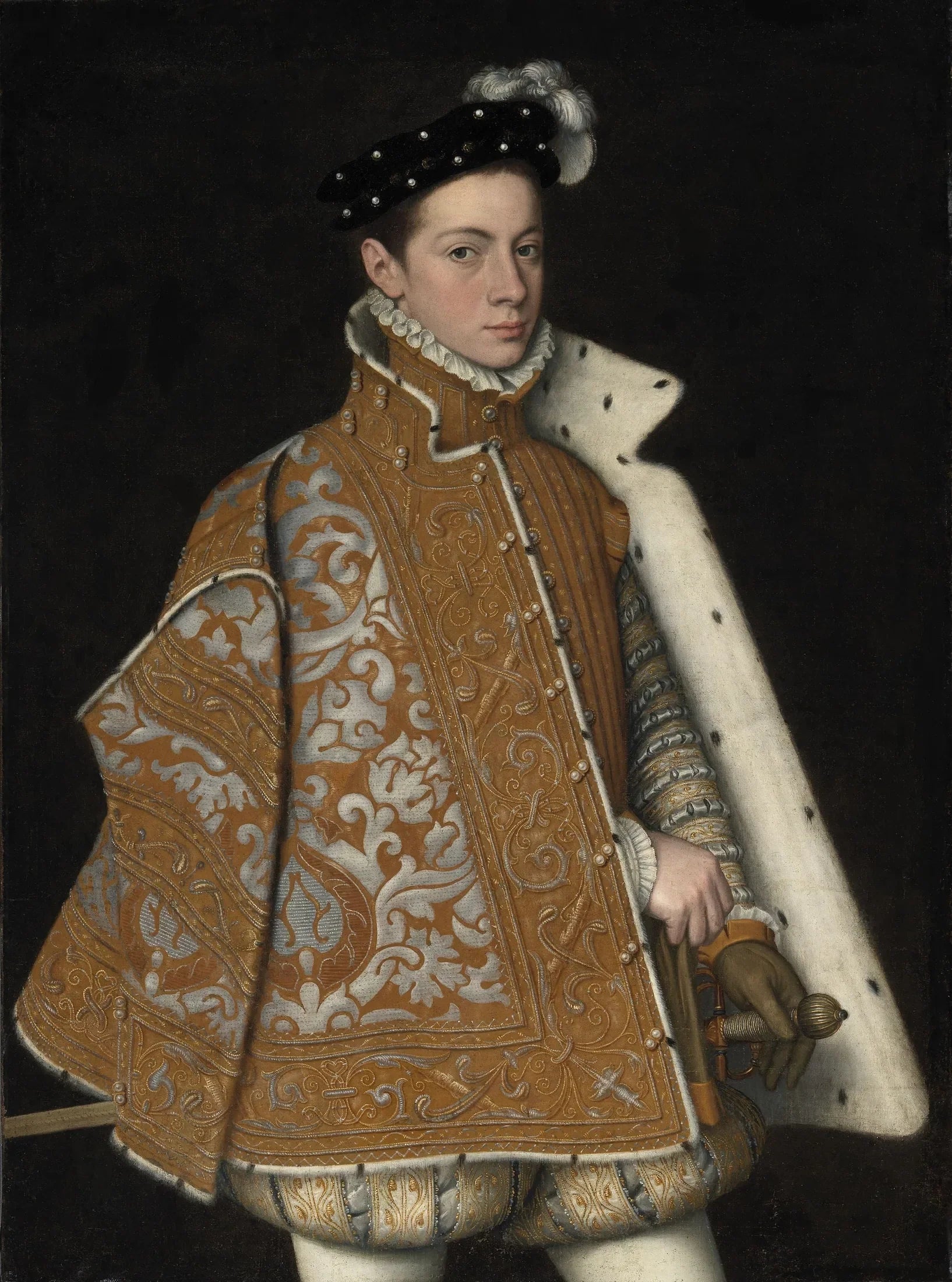 Portrait d'Alexandre Farnèse - Sofonisba Anguissola image 1 copie peinte à la main à l’huile