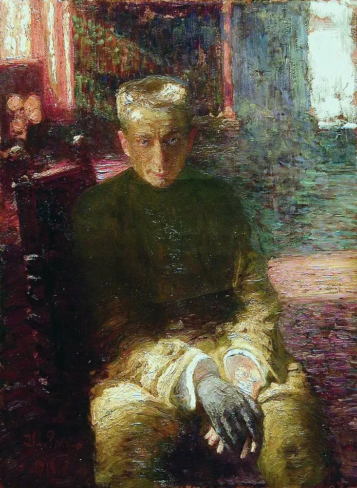 Portrait d'Alexandre Kerenski - Ilya Repin image 1 reproduction d’œuvre d’art à l’huile