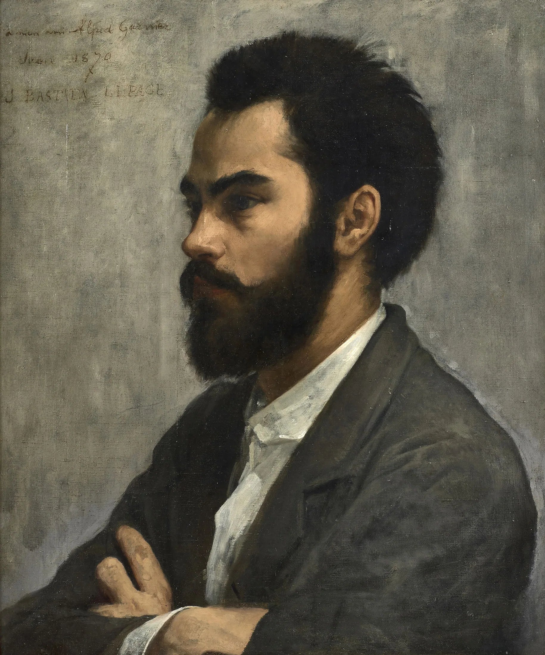 Portrait d'Alfred Garnier - Jules Bastien-Lepage image 1 reproduction artisanale de tableau