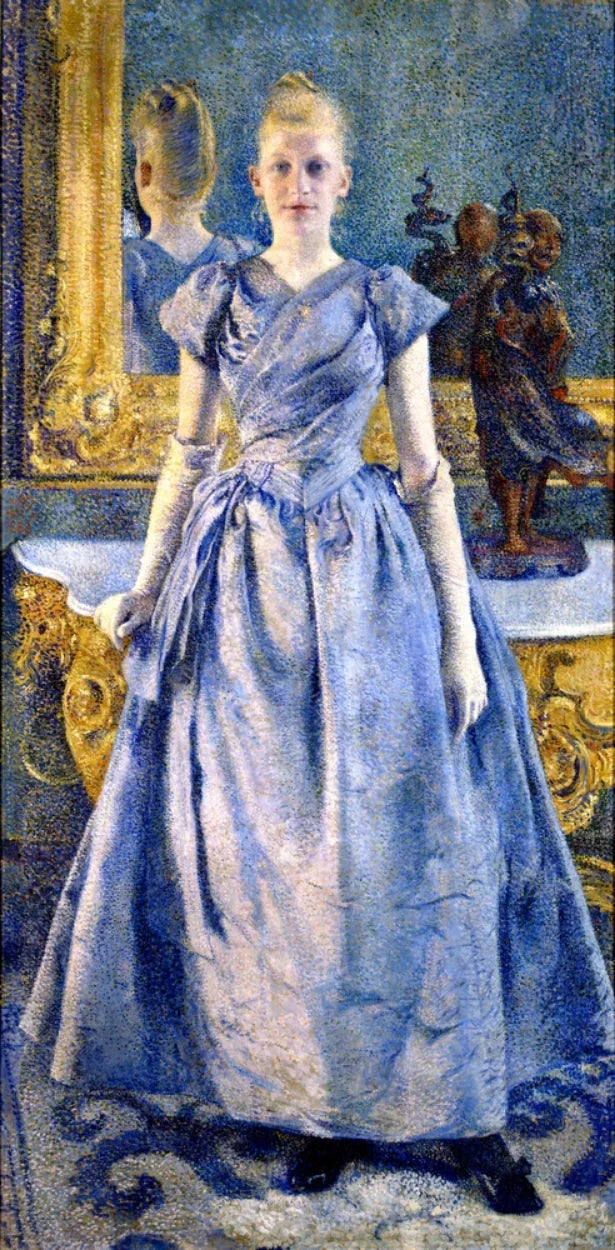 Portrait d'Alice Sèthe - Théo van Rysselberghe image 1 reproduction artisanale de tableau
