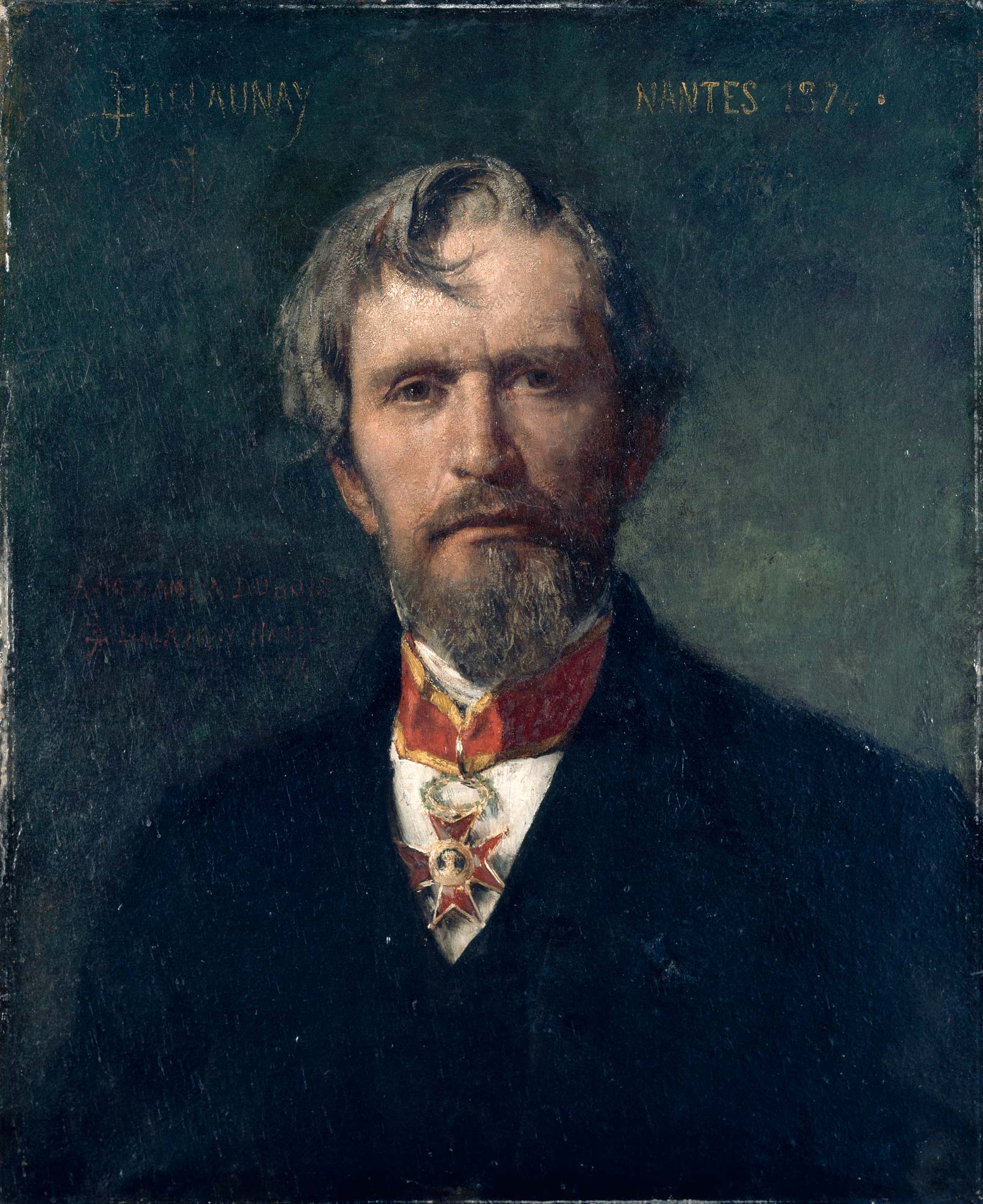 Portrait d'Alphée Dubois (1831-1905) - Jules-Élie Delaunay image 1 copie peinte à la main à l’huile