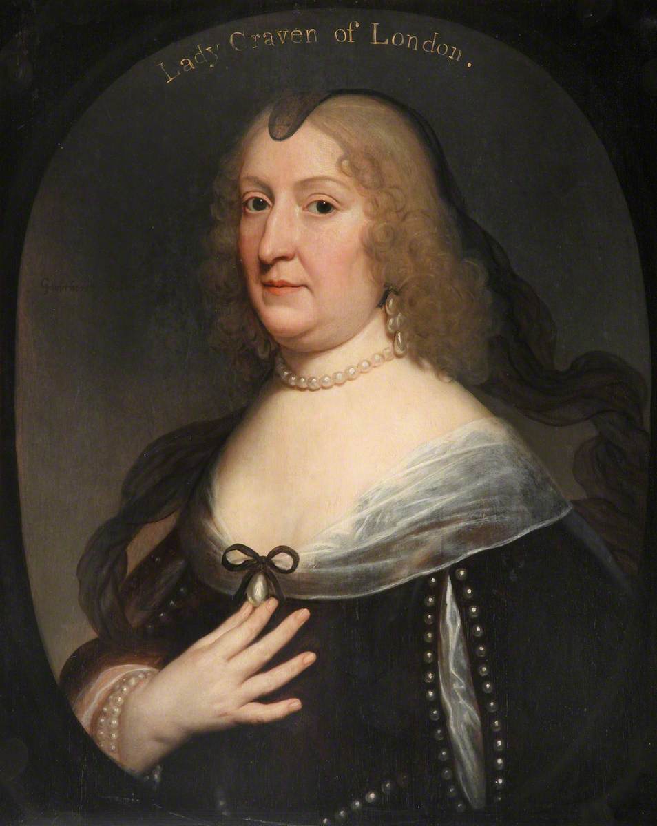 Portrait d'Amalie Elisabeth von Hanau-Münzenberg (1602-1651) - Gerrit van Honthorst image 1 reproduction d’œuvre d’art à l’huile