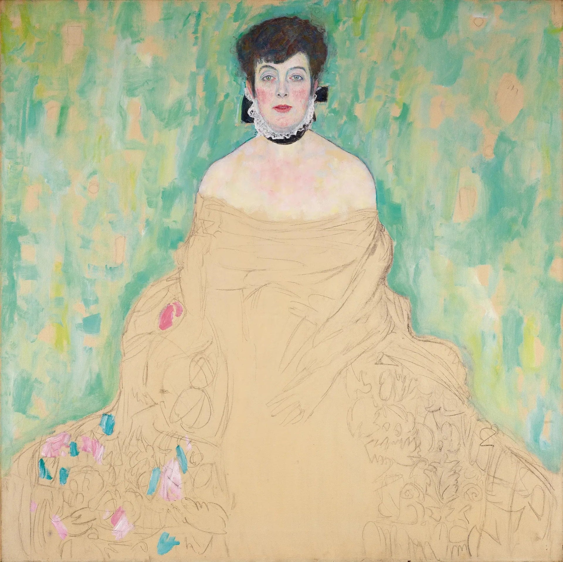 Portrait d'Amalie Zuckerkandl - Gustav Klimt image 1 copie de tableau peinte à la main