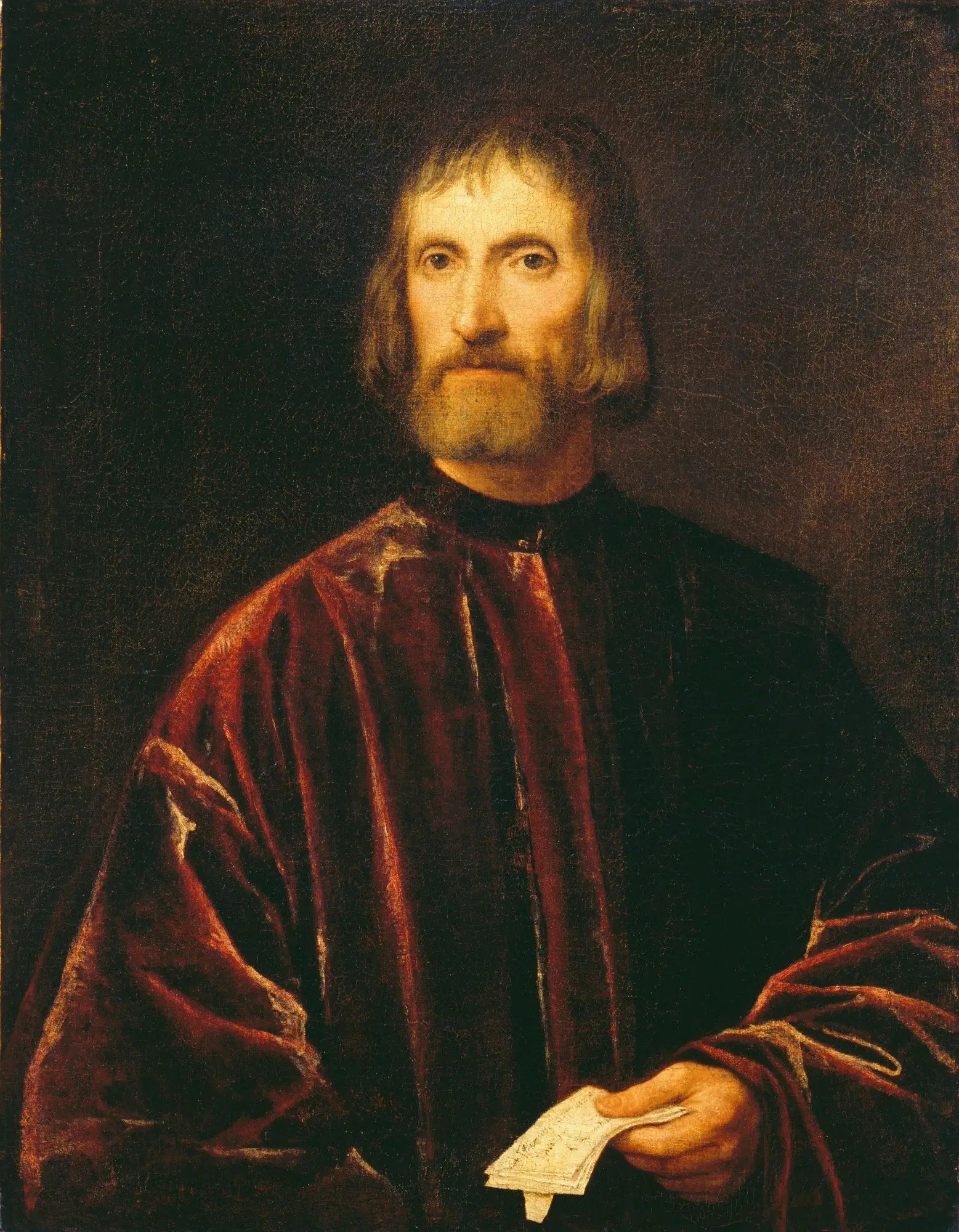 Portrait d'Andrea dei Franceschi - Titian image 1 reproduction réalisée par Alpha Reproduction