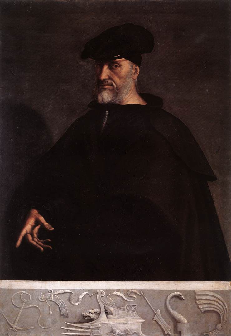 Portrait d’Andrea Doria - Sebastiano del Piombo image 1 reproduction artisanale de tableau