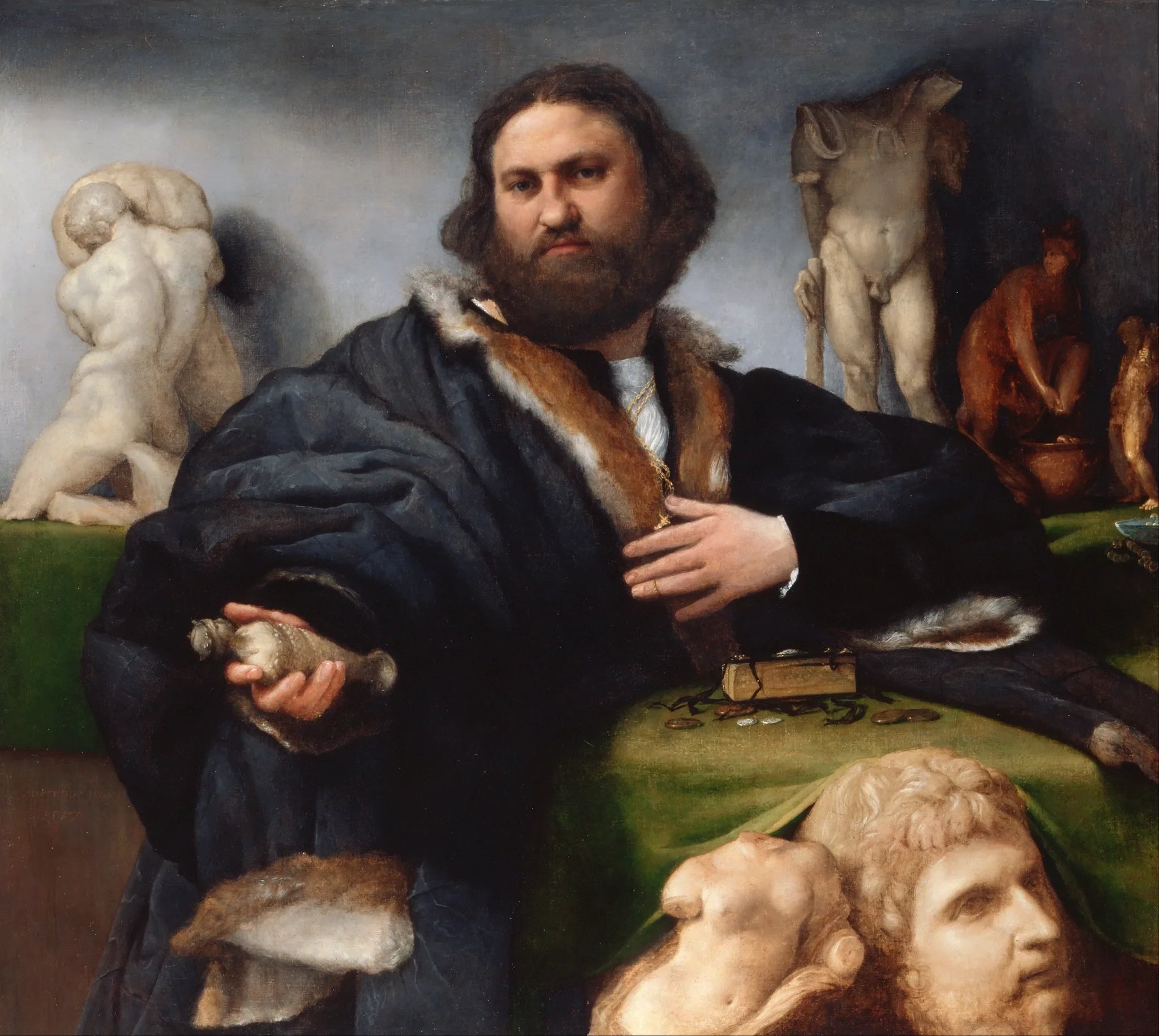 Portrait d'Andrea Odoni - Lorenzo Lotto image 1 copie de tableau peinte à la main