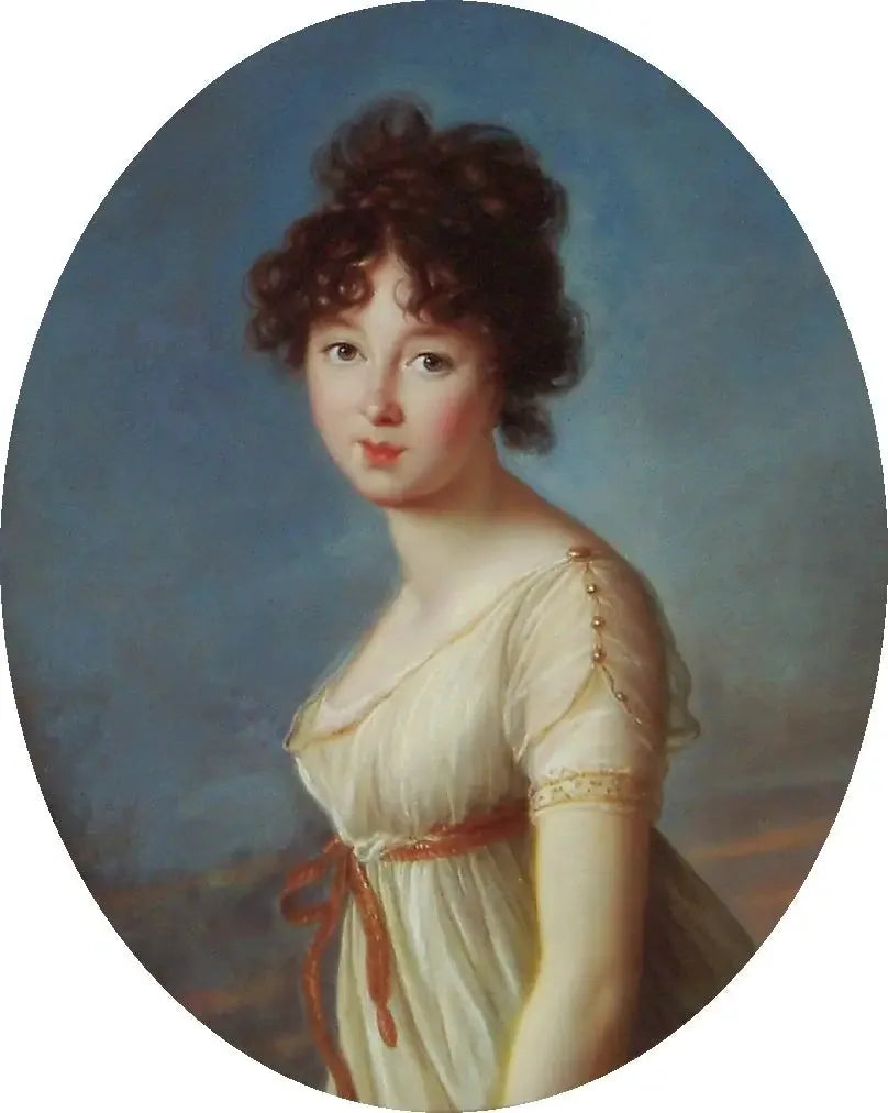 Portrait d'Aniela Czartoryska née Radziwiłł. - Élisabeth Vigée Le Brun image 1 copie de tableau peinte à la main