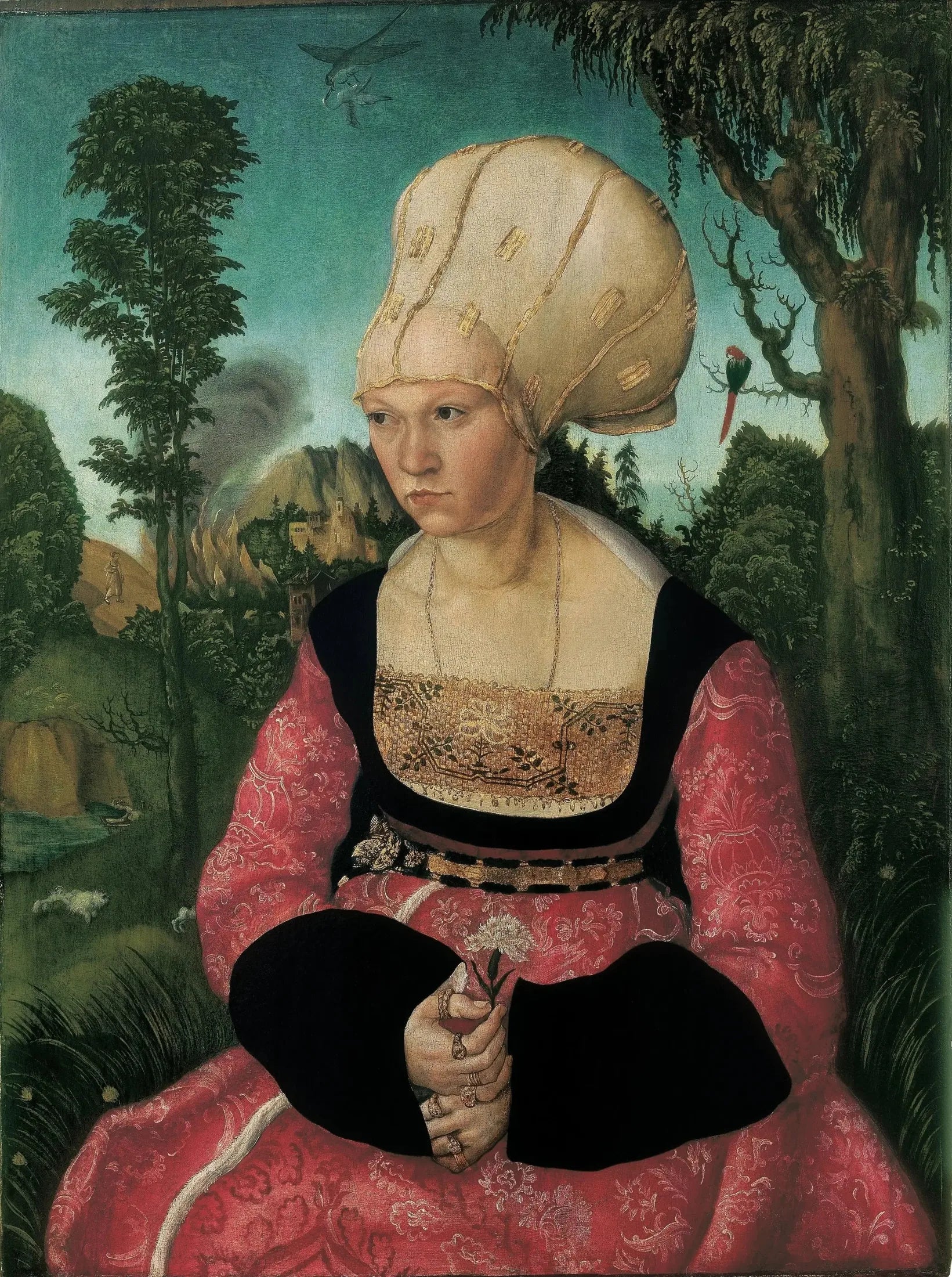 Portrait d'Anna Cuspinian - Lucas Cranach the Elder image 1 copie de tableau peinte à la main