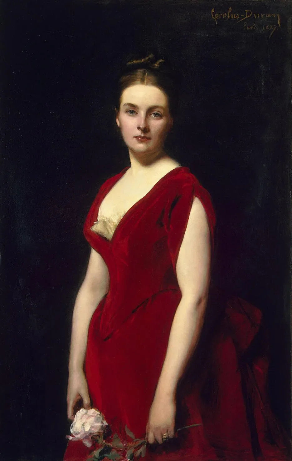 Portrait d'Anna Obolenskaya - Carolus-Duran image 1 copie de tableau peinte à la main