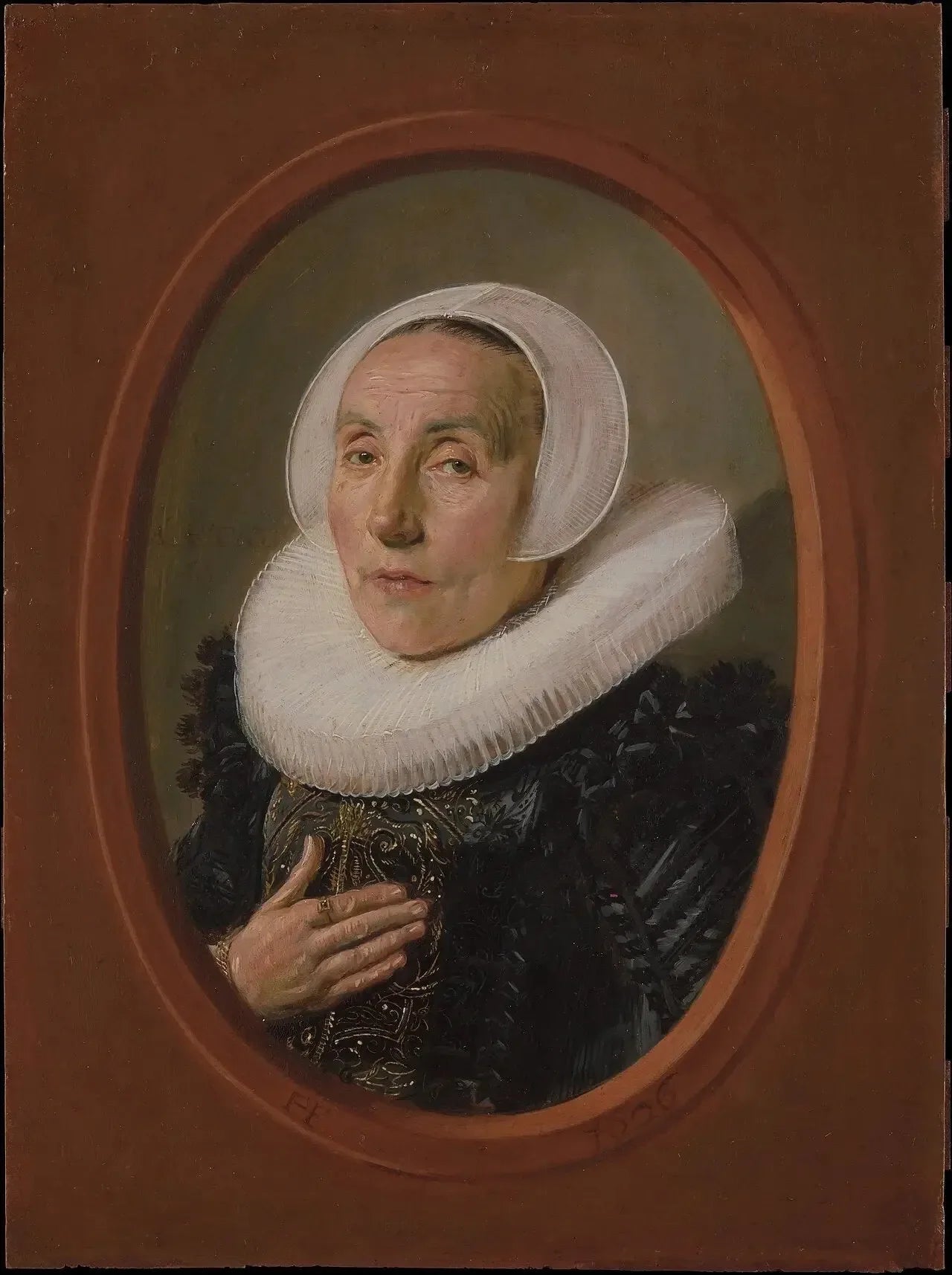 Portrait d'Anna van der Aar (1576/77, vers 1626) - Frans Hals image 1 reproduction de peinture à l’huile