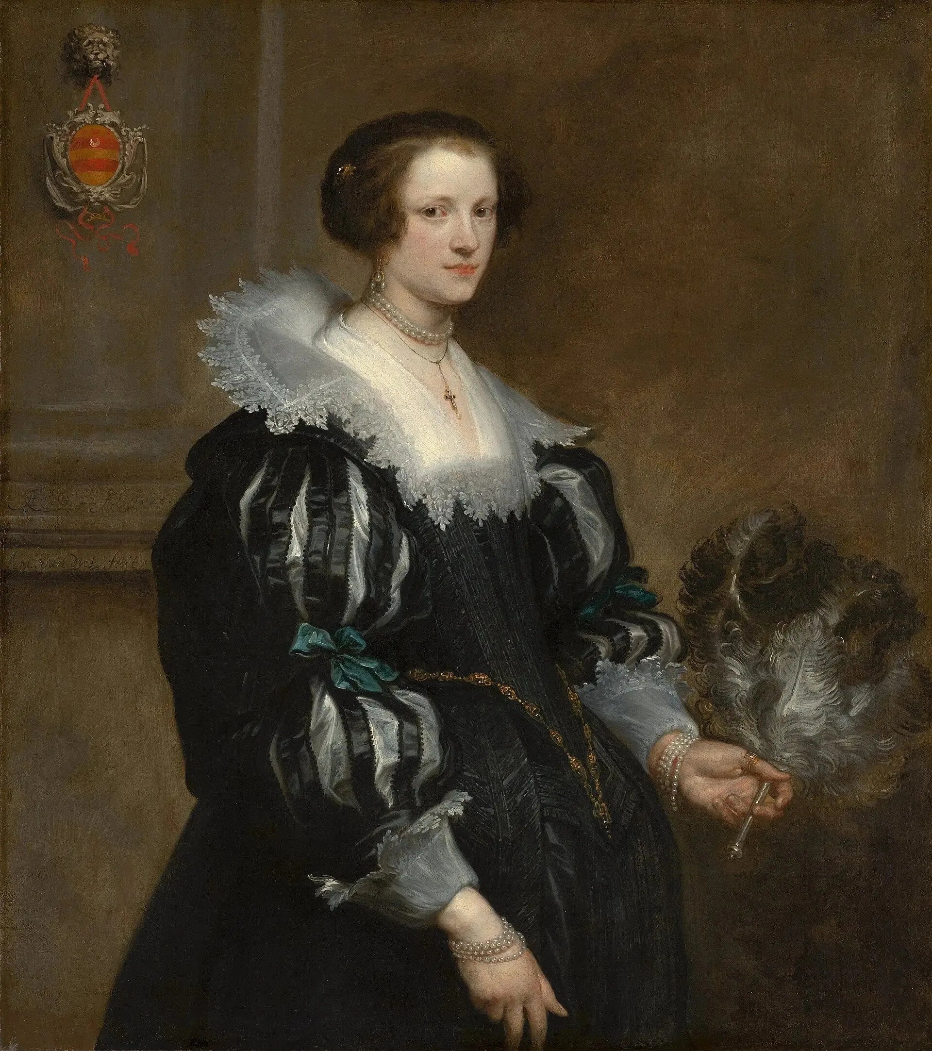 Portrait d'Anna Wake (1605-1669) - Antoine van Dyck image 1 tableau peint à l’huile sur toile