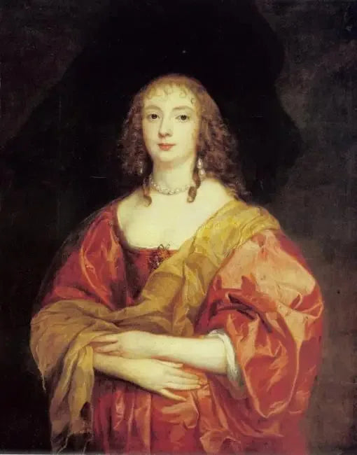 Portrait d'Anne Carr, Lady Russell, comtesse de Bedford (1615-1684), vers 1639 - Antoine van Dyck image 1 copie de tableau peinte à la main