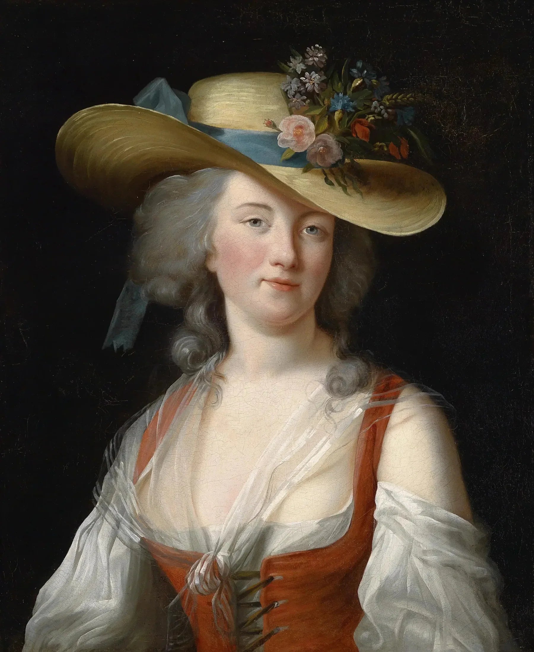 Portrait d'Anne Catherine Le Preudhomme de Châtenoy, comtesse de Verdun - Élisabeth Vigée Le Brun image 1 reproduction de peinture à l’huile