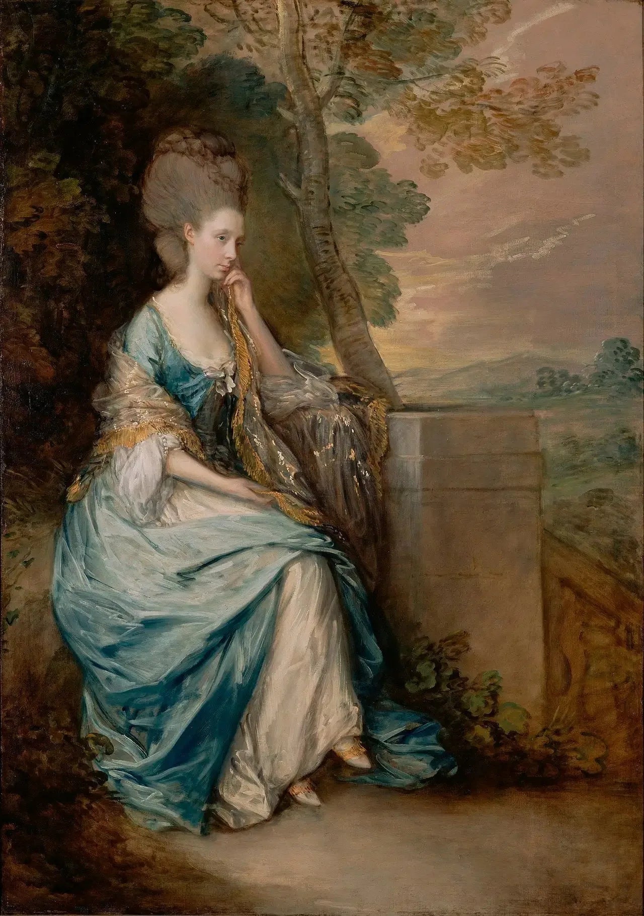 Portrait d'Anne, comtesse de Chesterfield - Thomas Gainsborough image 1 reproduction artisanale de tableau