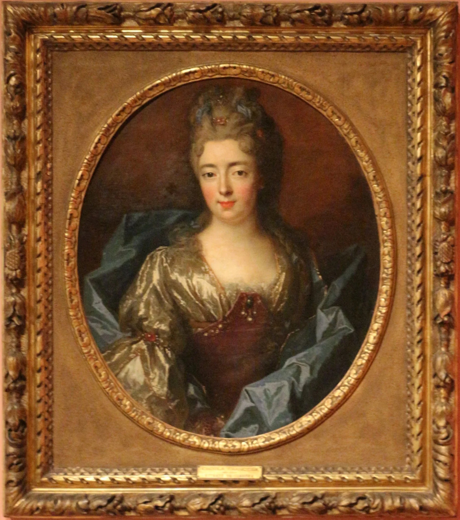 Portrait d'Anne Geneviève de Lévis, duchesse de Rohan - Nicolas de Largillière image 1 copie peinte à la main à l’huile